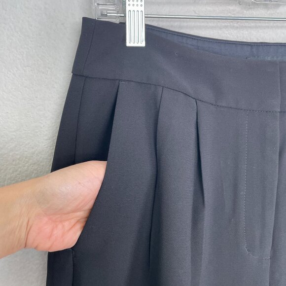 NEW Express Womens 8R Black Pleated Ankle Super High Rise Pants Career Office - Picture 9 of 11